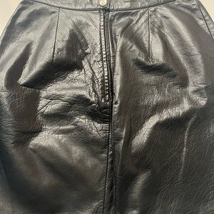 Tannery West Leather Mini Skirt.